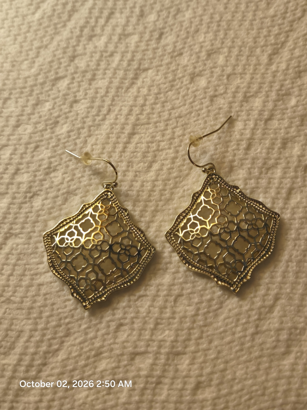 Gold Filigree Drop Earrings - Elegant Women’s Jewelry